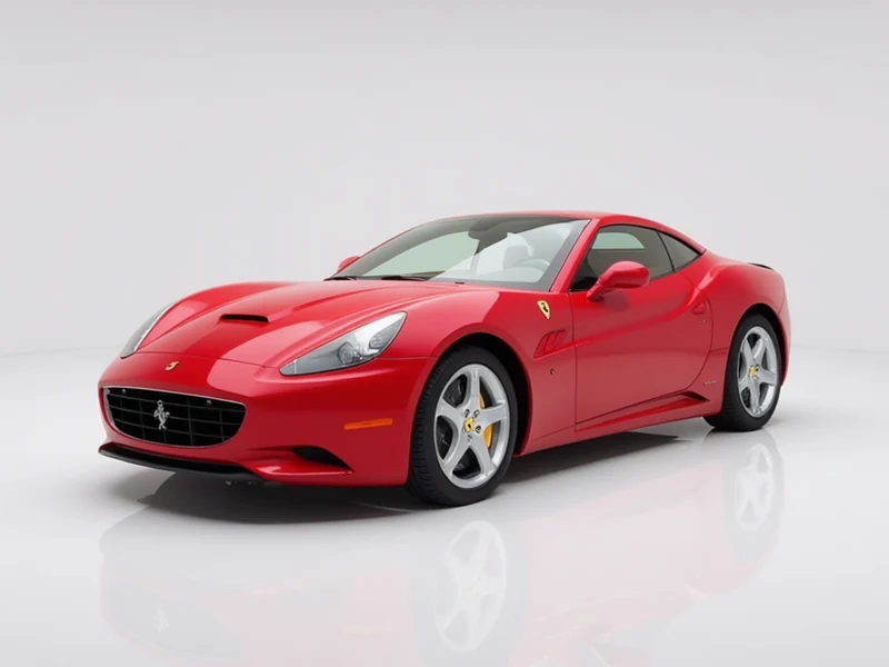 2013 Ferrari California, red over tan, front three-quarter