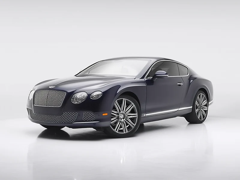 2014 Bentley Continental GT, dark blue, front three-quarter