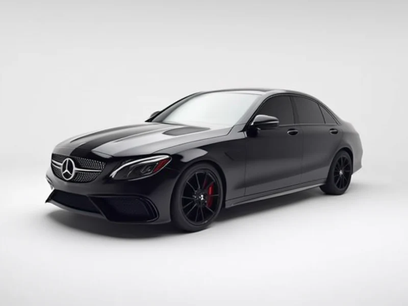 2016 Mercedes-AMG C 63 S, black, front three-quarter
