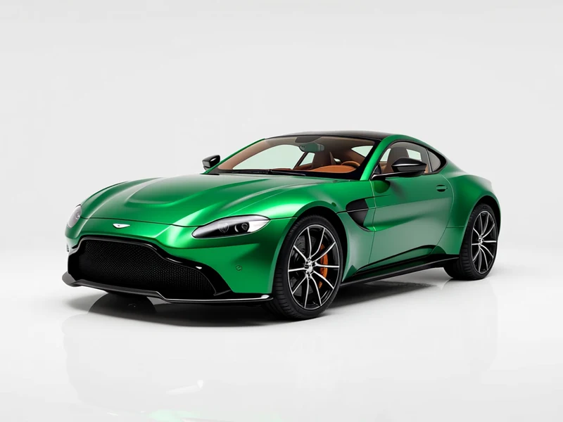 2020 Aston Martin Vantage, racing green, front three-quarter