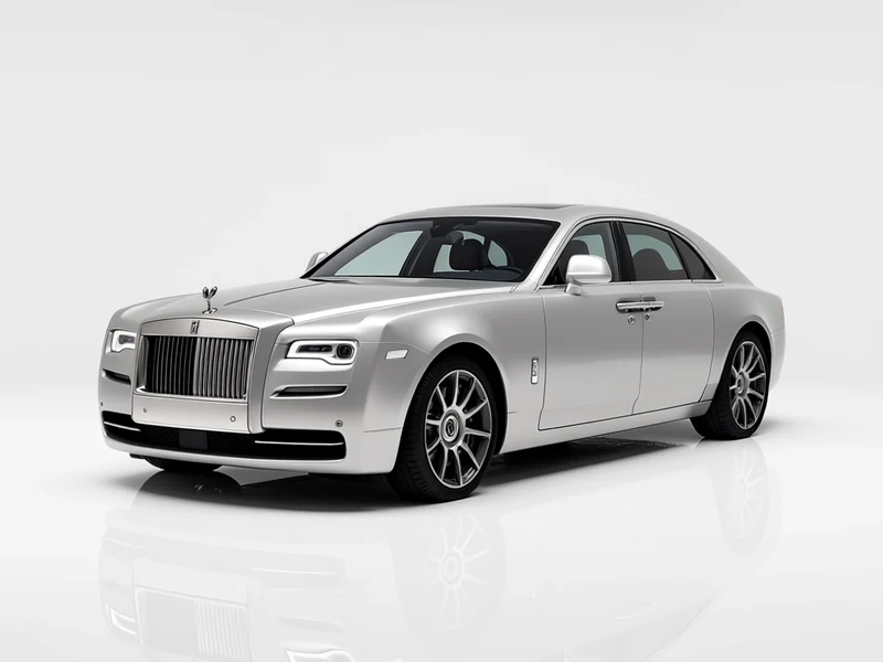 2021 Rolls-Royce Ghost, silver, front three-quarter