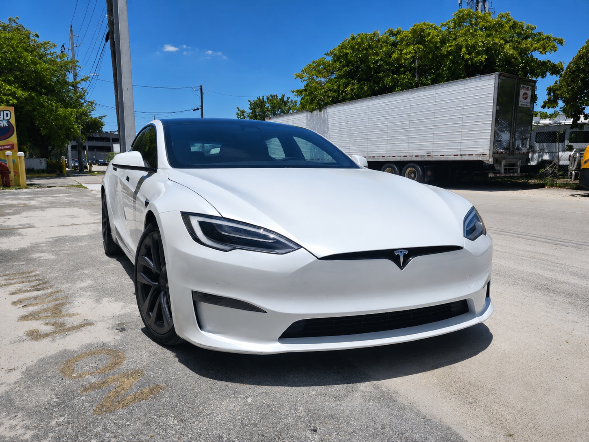 2021 Tesla Model S Plaid White